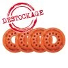 4 Roues Labeda Union Soft 76mm Orange
